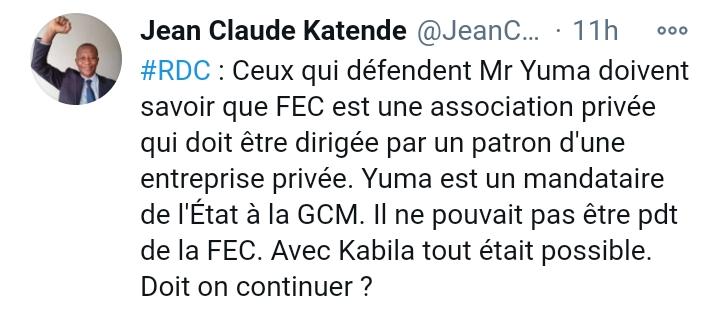 Tweet Jean Claude Katende